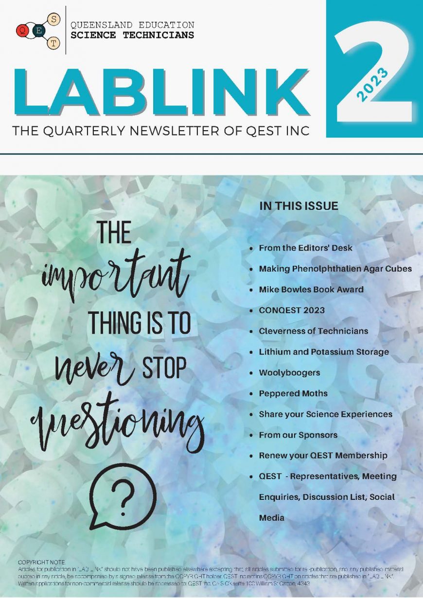LabLINK Term 2 2023 OUT NOW! Queensland Education Science Technicians